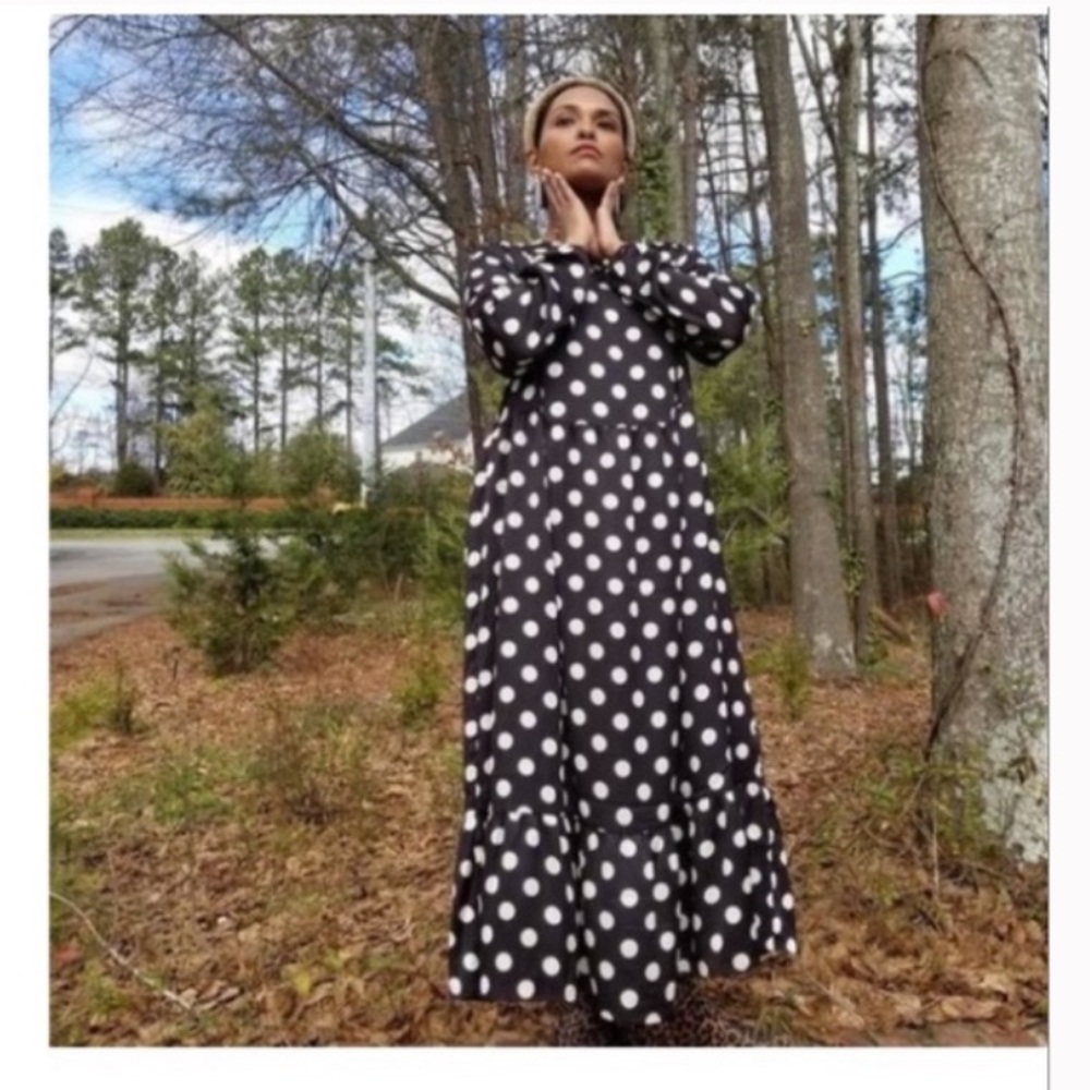 Polka Dot Maxi Dress